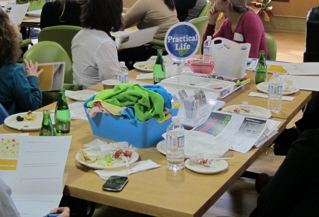 Practical Life workshop table at Dementia Support